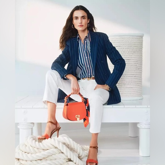 NWT Ralph Lauren Classic-Fit Striped Broadcloth Shirt Sz M - Picture 5 of 13